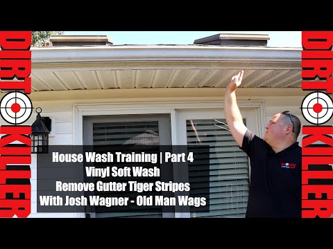 Remove tiger stripes from gutter with Kracken Wash