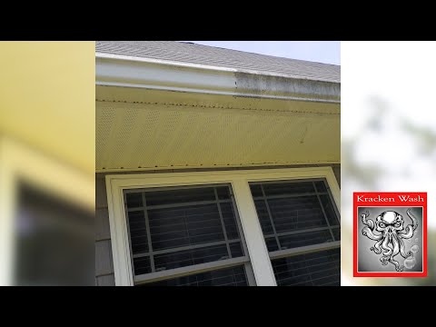 Gutter cleaning with Kracken Wash